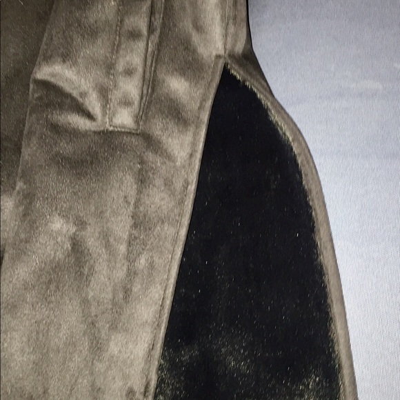 Dennis Basso Vest Black Faux Suede & Fur Sz XS - Picture 7 of 7